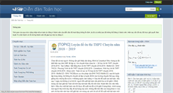 Desktop Screenshot of diendantoanhoc.net